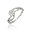 Fehér arany gyűrű 54-es méret - B28741_4I